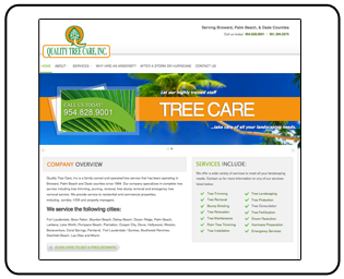 Quality Tree Care Website